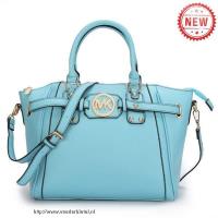 michael kors pebbled leer groot blauw boekentassen Tassen Belgie 26rq3618